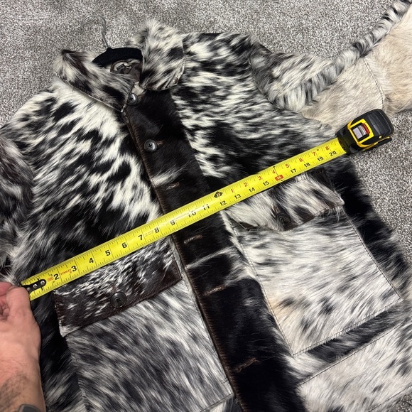 Cow Hair Western Leather Jacket - Picture 10 of 12